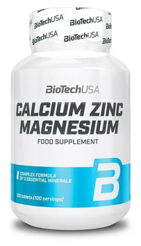 Кальций Цинк Магний / Calcium Zinc Magesium BioTech 100 caps.
