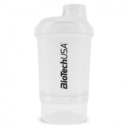 Шейкер BioTechUSA Shaker Wave + nano300 ml (+150ml) transparent в Твери