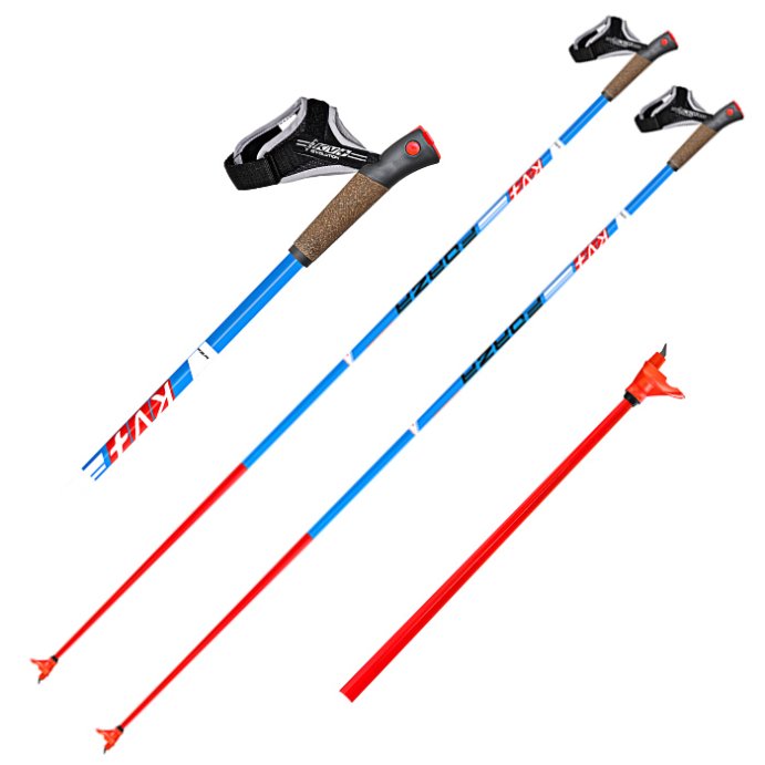 ЛЫЖНЫЕ ПАЛКИ KV+ Лыжные FORZA Blue QCD Clip xc-pole 20P016Q