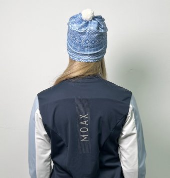 Шапка MOAX TISTA SW46803/70511P голубой принт