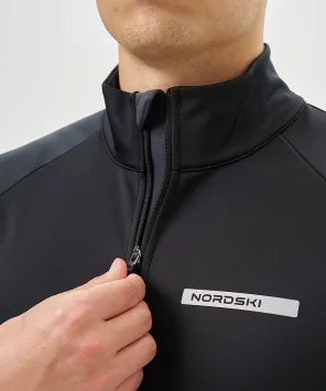 Тренировочная куртка Nordski Core Black/Grey NSM657224