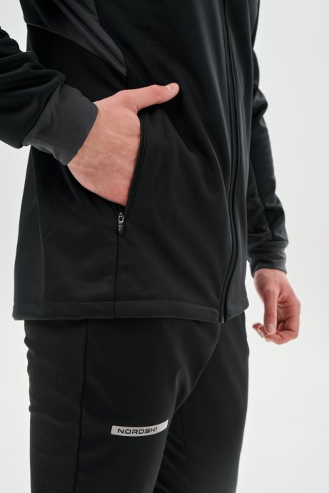 Тренировочная куртка Nordski Core Black/Grey NSM657224