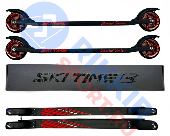Лыжероллеры SKI TIME SK100 Carbon NEW Black/Red (2,75)