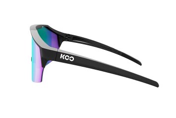 Очки солнцезащитные KOO ALIBI Large (чёрные матовые / зелёные зеркальные фотохромные)