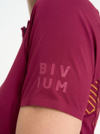 Футболка Bivium "Пульс" жен. бордов.