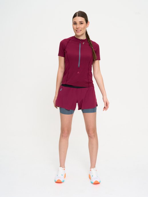 Футболка Bivium &quot;Пульс&quot; жен. бордов.