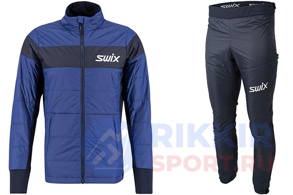 Костюм разминочный SWIX Surmount Primaloft муж. 12273/75100 темно-синий в Твери