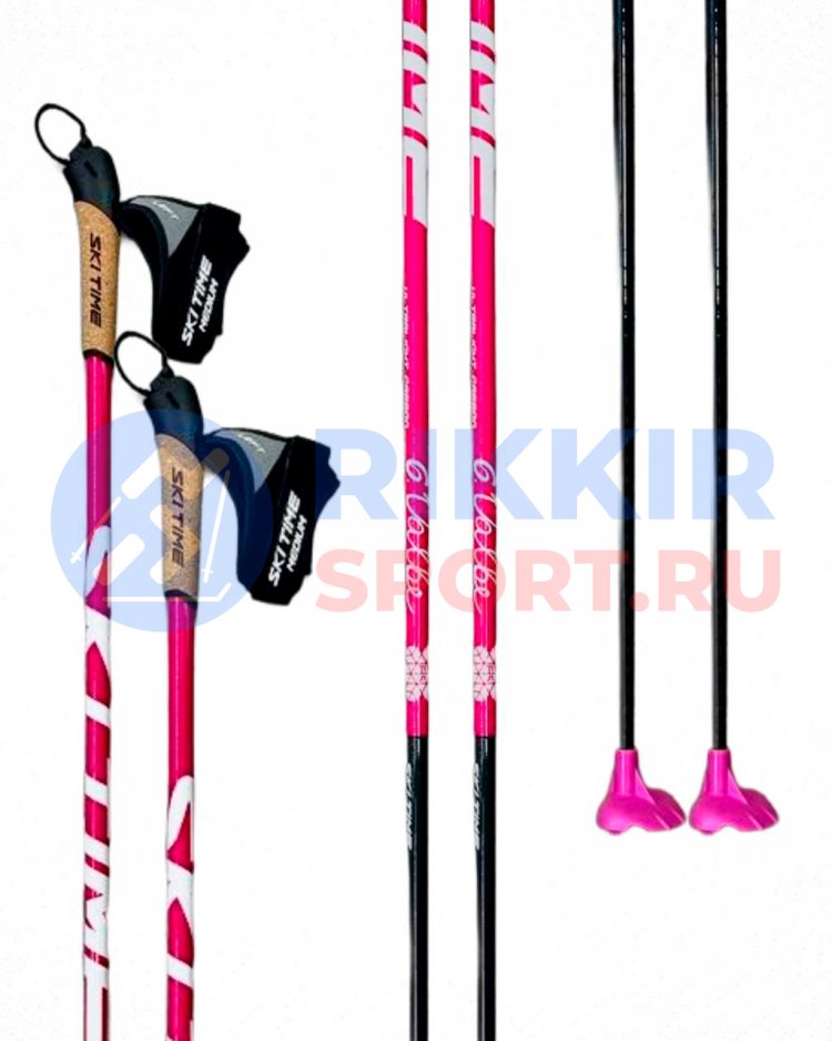 ЛЫЖНЫЕ ПАЛКИ SKI TIME RACE 1.0 Pink купить в СПб