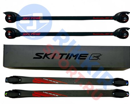 Лыжероллеры SKI TIME CL70-50 Long Carbon NEW Black/Red 830 (2,75)