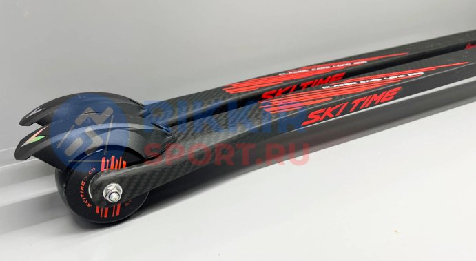 Лыжероллеры SKI TIME CL70-50 Long Carbon NEW Black/Red 830 (2,75)