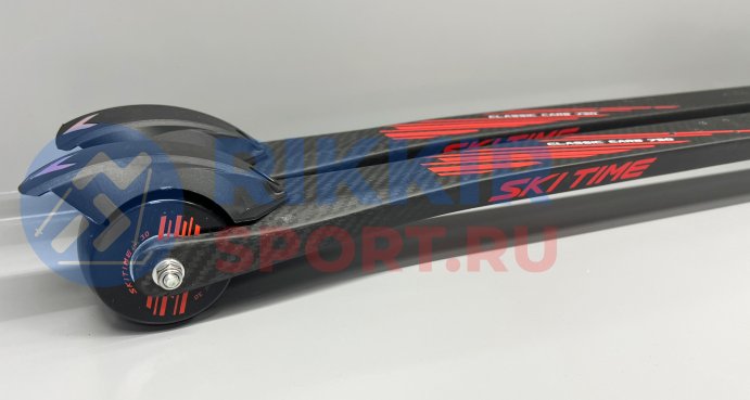 Лыжероллеры SKI TIME CL70-50 Long Carbon NEW Black/Red 830 (2,75)