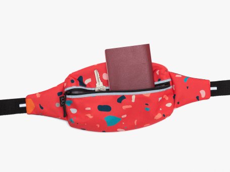 Сумка Enklepp Marathon Waist Bag (red terrazzo)