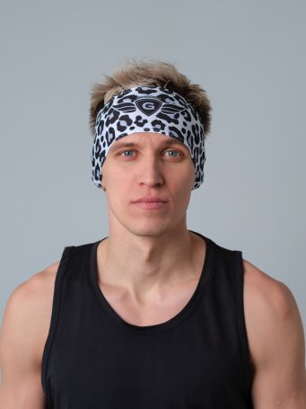 Повязка на голову GAMASH (Снежный барс) комфорт