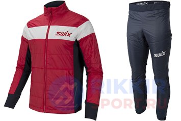 Костюм разминочный SWIX Surmount Primaloft муж. 12273/99990 красный Swix