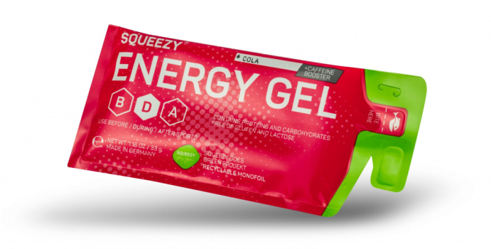 Гель энергетический с кофеином ENERGY SUPER Gel squeezy 33гр. лимон