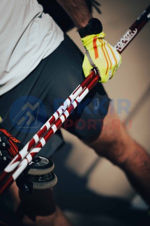 ЛЫЖНЫЕ ПАЛКИ SKI TIME SPORT 100% Carbon Red/Black