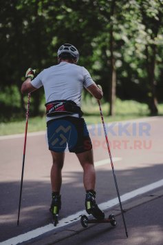 ЛЫЖНЫЕ ПАЛКИ SKI TIME SPORT 100% Carbon Red/Black