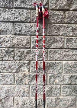 ЛЫЖНЫЕ ПАЛКИ SKI TIME SPORT 100% Carbon Red/Black