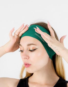 Повязка на голову POWERUP light DARK GREEN
