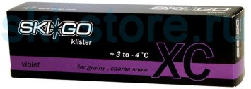Клистер SKIGO XC Klister Violet (для жесткого снега, льда, наста) +3/-4 60 гр.