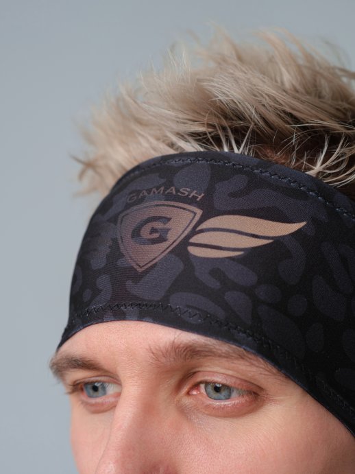 Повязка на голову GAMASH (Чёрный ягуар) комфорт