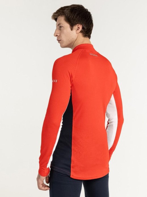 Термофутболка Moax Race LS с воротн. муж. MX114041/99992 ярко-красный