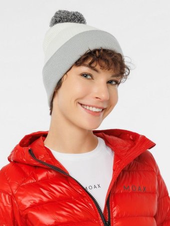 Шапка Moax Club 23632M/00020 белый/серый OS
