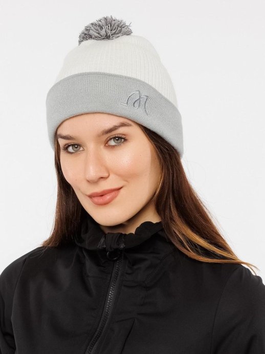 Шапка Moax Club 23632M/00020 белый/серый OS