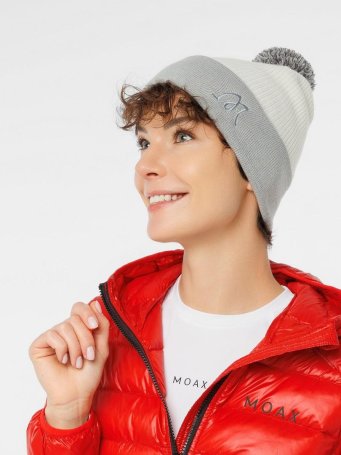 Шапка Moax Club 23632M/00020 белый/серый OS