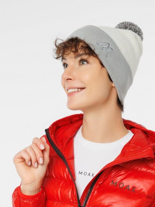 Шапка Moax Club 23632M/00020 белый/серый OS