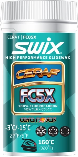 Порошок SWIX FC5X Cera F Nova Racing -3/-15 (оригинальная банка)