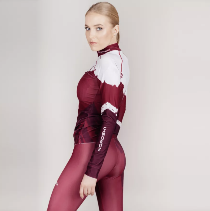 Гоночный костюм Nordski Premium Wine/White NSV433054
