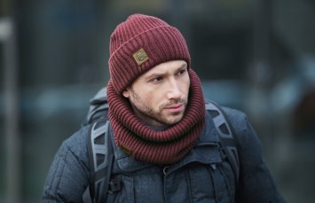 Шапка Buff Knitted Hat Rutger Maroon 117845.632.10.00
