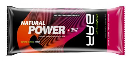 Батончик Powerup Bar Fruit+Nuts 50 g