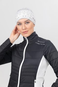 Шапка MOAX Tista Pony Tail с отверст. жен. SW46804/00025P белый принт OS