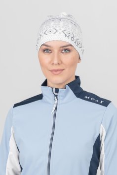Шапка MOAX Tista Pony Tail с отверст. жен. SW46804/00025P белый принт OS