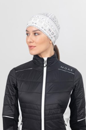 Шапка MOAX Tista Pony Tail с отверст. жен. SW46804/00025P белый принт OS