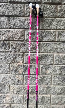 ЛЫЖНЫЕ ПАЛКИ SKI TIME SPORT 100% Carbon Pink