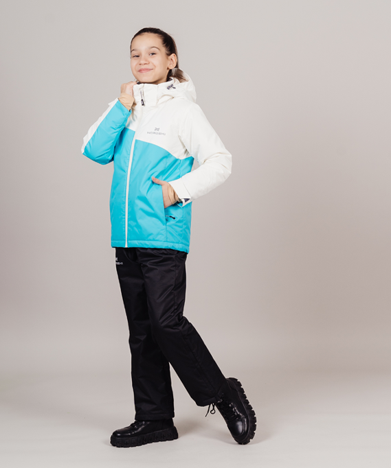 Утепленная куртка Nordski Jr.Active Aqumarine/Cream NSJ396785