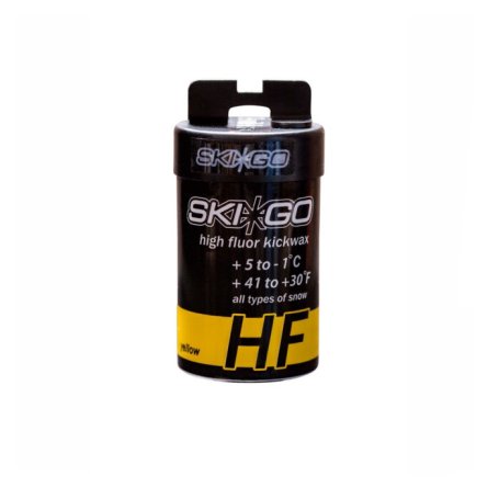 Мазь держания SKIGO HF Kickwax Yellow (для мокрого снега) +5/-1 45 гр.