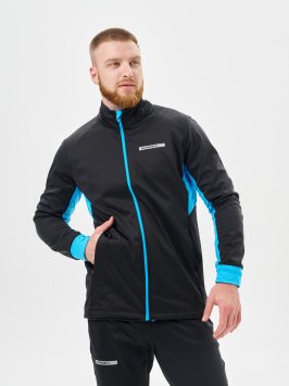 Жилет тренировочный Nordski Core Black/Light Blue NSM660179