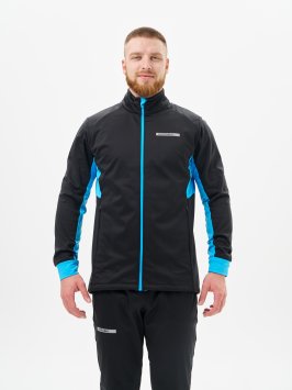 Жилет тренировочный Nordski Core Black/Light Blue NSM660179