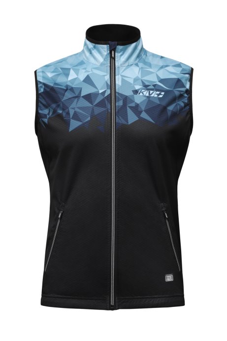 Жилет KV+TORNADO man black\turquoise 24V102.21