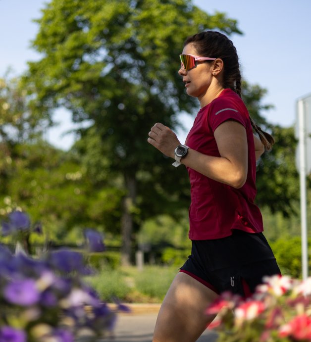 Шорты Bivium &quot;Кросс&quot; жен. черн./красн.