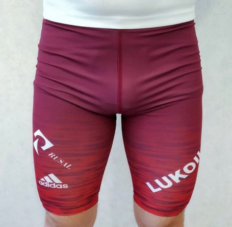 ШОРТЫ БЕГОВЫЕ РОССИЯ 2020 бордо