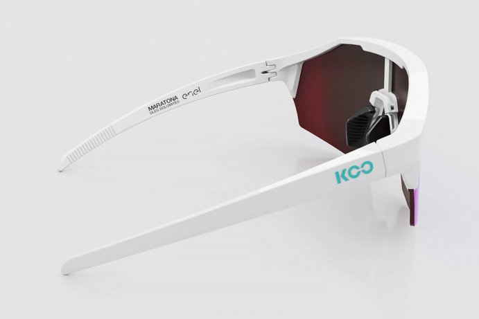 Очки солнцезащитные KOO ALIBI Large MDD25 (белые матовые / бирюзовые зеркальные) в Санкт-Петербурге