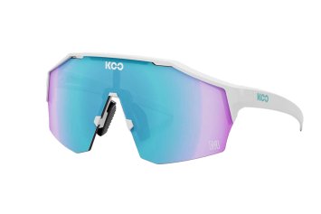 Очки солнцезащитные KOO ALIBI Large MDD25 (белые матовые / бирюзовые зеркальные)