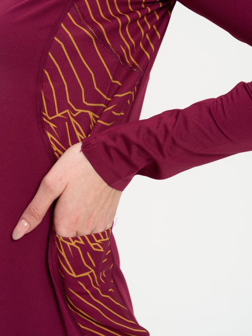 Лонгслив Bivium &quot;Путь&quot; жен. бордов.