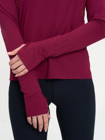 Лонгслив Bivium "Путь" жен. бордов.