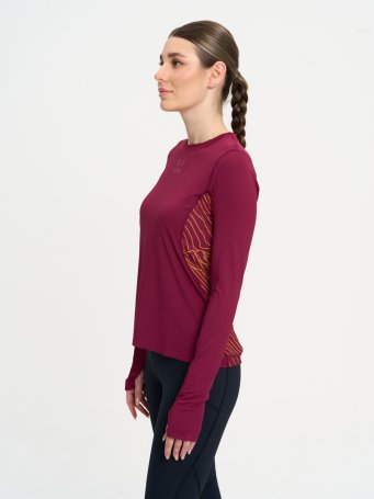 Лонгслив Bivium "Путь" жен. бордов.